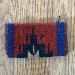 Zapotec rug bag Woven Castle Design Pouch
